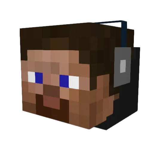 narhaz Minecraft avatar head, 3D render