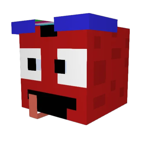 narito333 Minecraft avatar head, 3D render