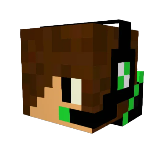 narmam Minecraft avatar head, 3D render