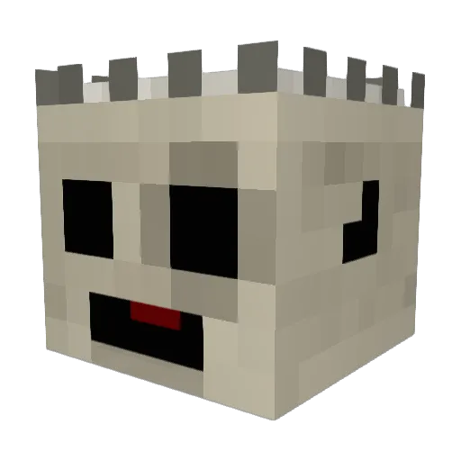 narp914 Minecraft avatar head, 3D render