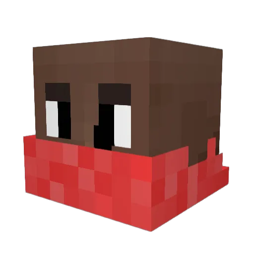 narqx Minecraft avatar head, 3D render
