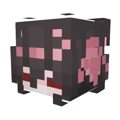 narqy Minecraft avatar head, 3D render