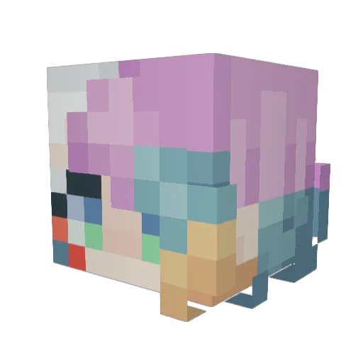 narrowhawk Minecraft avatar head, 3D render