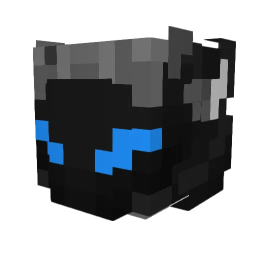 narrowi Minecraft avatar head, 3D render