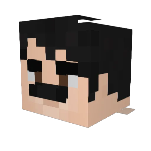 narruin Minecraft avatar head, 3D render