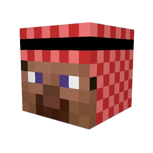 narsimouche Minecraft avatar head, 3D render