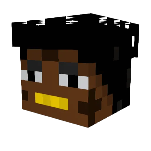 nartnahte Minecraft avatar head, 3D render