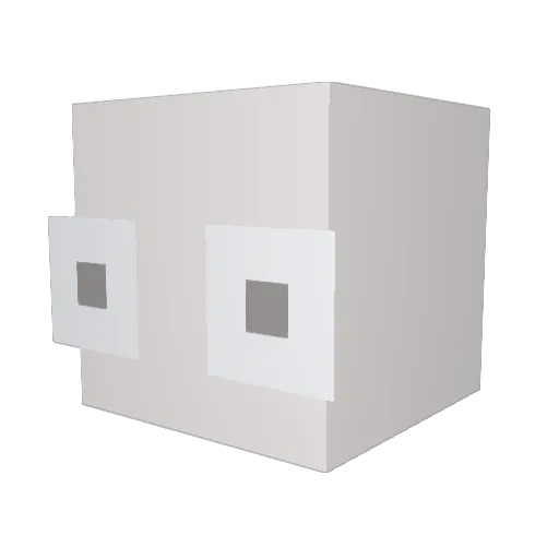 naru0518 Minecraft avatar head, 3D render