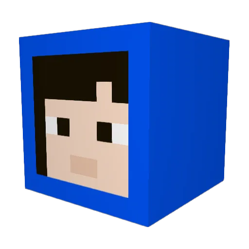 narunic97 Minecraft avatar head, 3D render