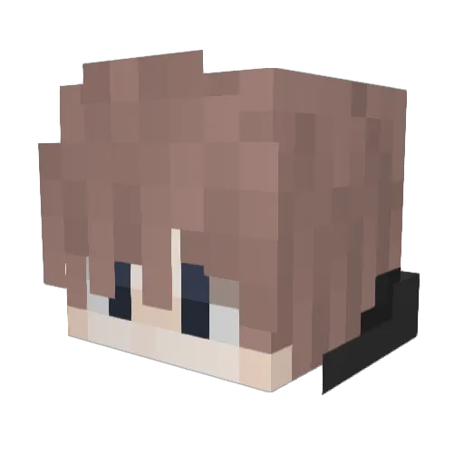 narushan1115 Minecraft avatar head, 3D render