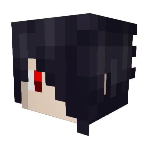 naruto345 Minecraft avatar head, 3D render