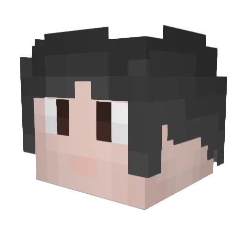 naruto673 Minecraft avatar head, 3D render