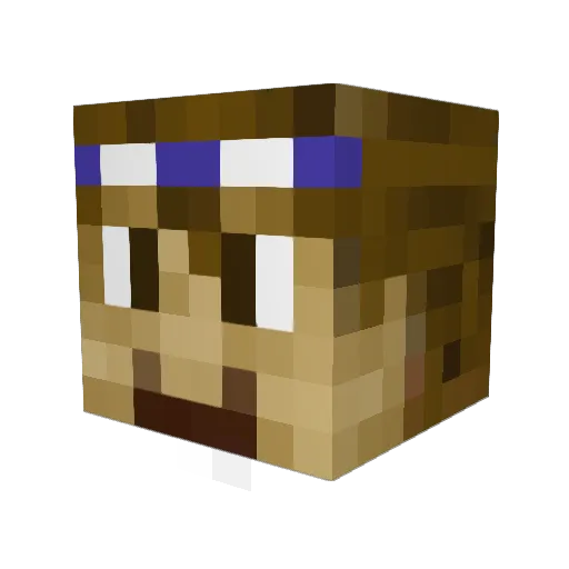 naruto_ninetails Minecraft avatar head, 3D render