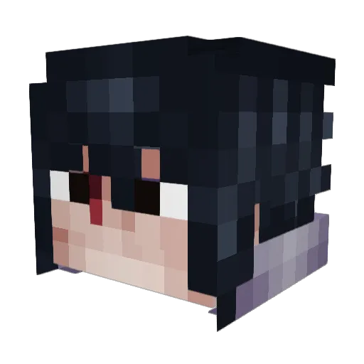 narutosbf Minecraft avatar head, 3D render
