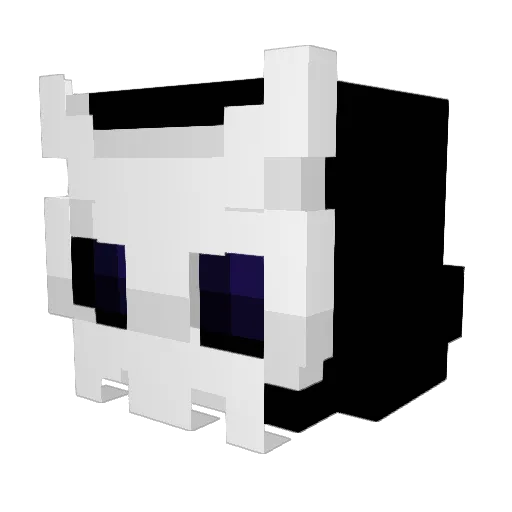 narvec Minecraft avatar head, 3D render
