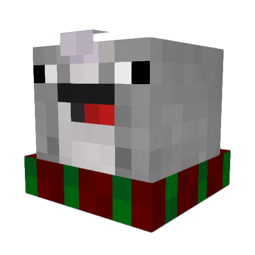 narwhls Minecraft avatar head, 3D render