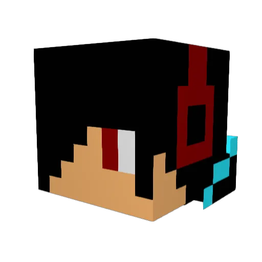 nash1012 Minecraft avatar head, 3D render
