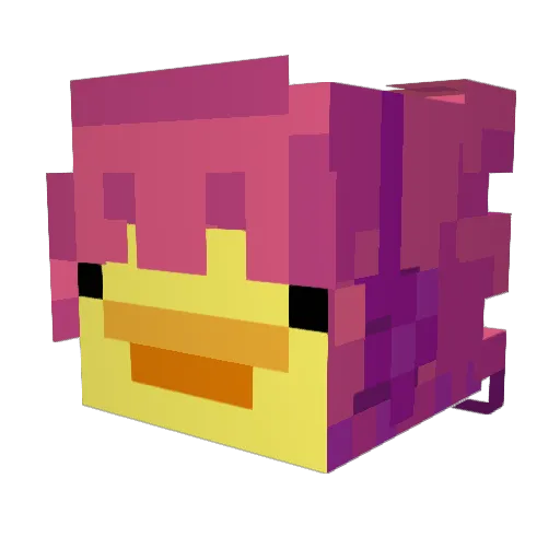 nashek Minecraft avatar head, 3D render