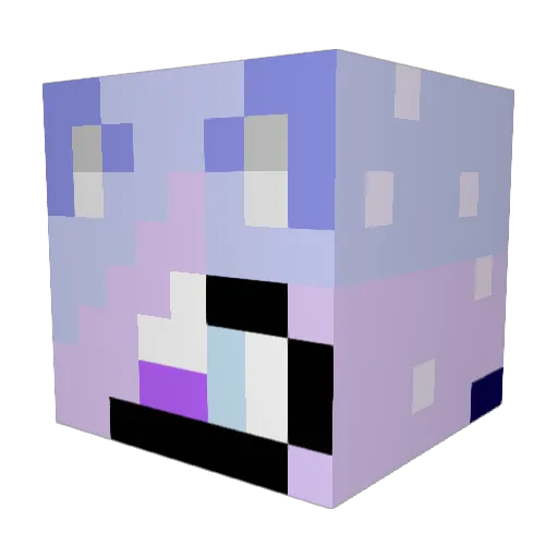 nashjess Minecraft avatar head, 3D render