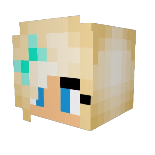 nashmercer Minecraft avatar head, 3D render