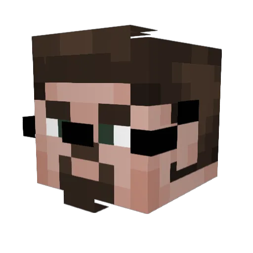 nashtham Minecraft avatar head, 3D render