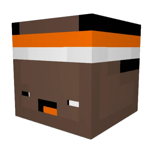 nasible7 Minecraft avatar head, 3D render