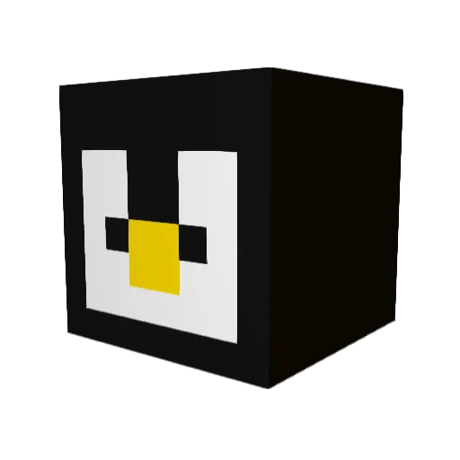 naskinoco Minecraft avatar head, 3D render
