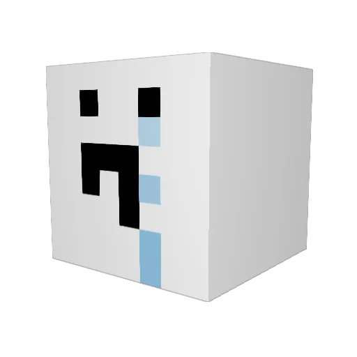 nasmens Minecraft avatar head, 3D render