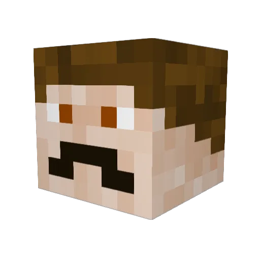 nassen11 Minecraft avatar head, 3D render
