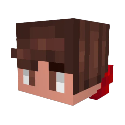 nasser42 Minecraft avatar head, 3D render