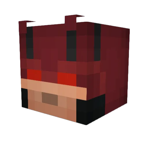 nastipink Minecraft avatar head, 3D render