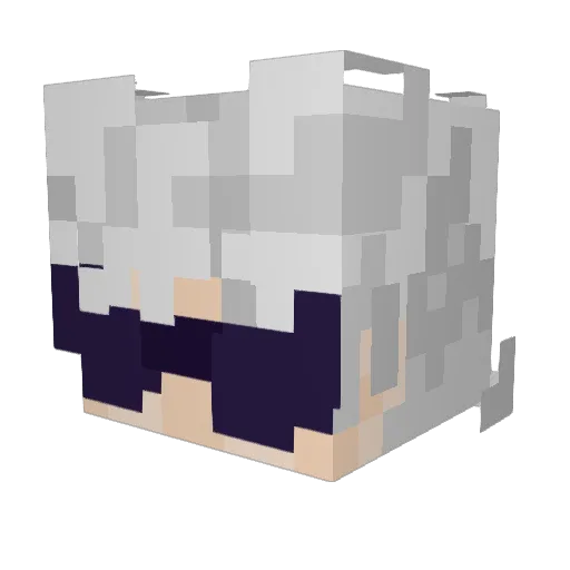 nastyPeacemaker Minecraft avatar head, 3D render