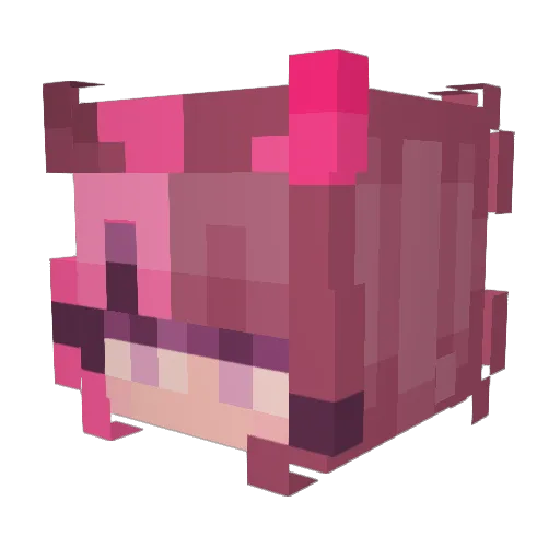 nasu36 Minecraft avatar head, 3D render