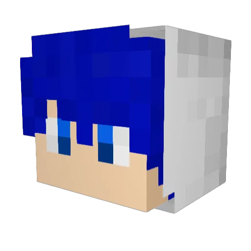 nasuchan Minecraft avatar head, 3D render