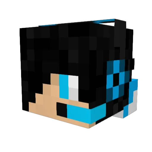 nat13k Minecraft avatar head, 3D render