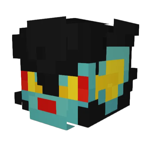 nat286 Minecraft avatar head, 3D render