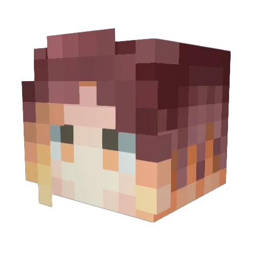 nat4155 Minecraft avatar head, 3D render