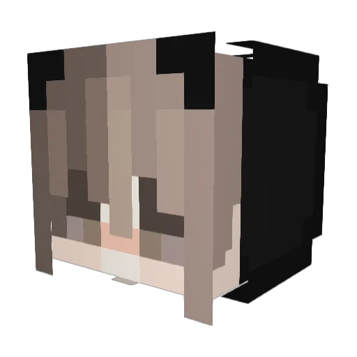 nata_am Minecraft avatar head, 3D render
