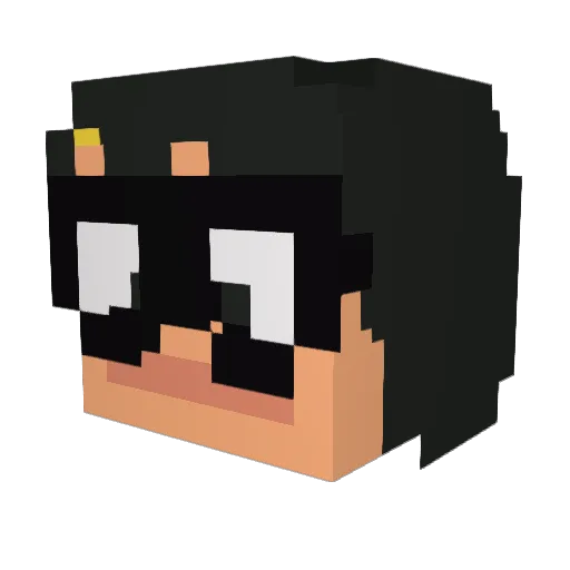 natagoil Minecraft avatar head, 3D render