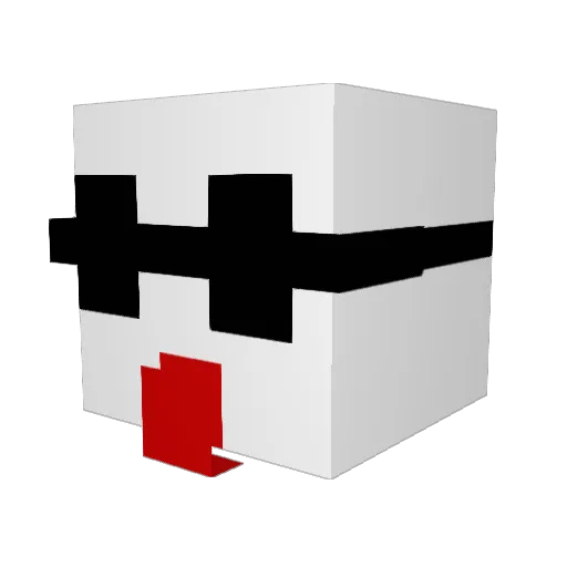 nataimasu Minecraft avatar head, 3D render