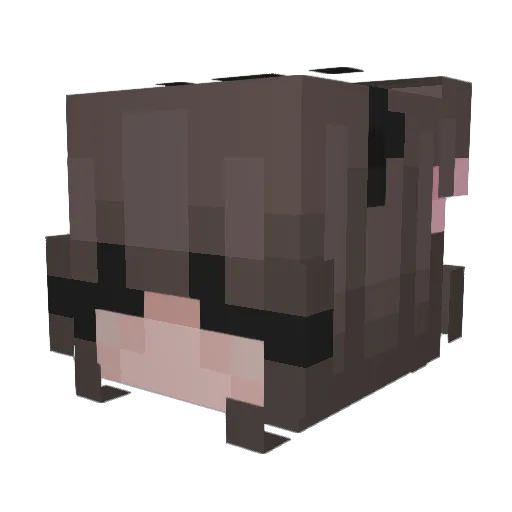 natakaa_07 Minecraft avatar head, 3D render