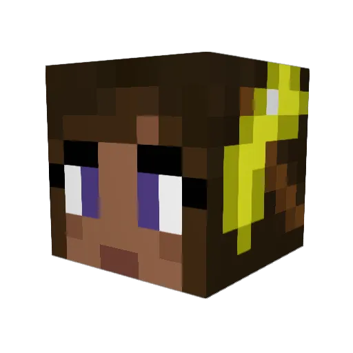nataliarh Minecraft avatar head, 3D render