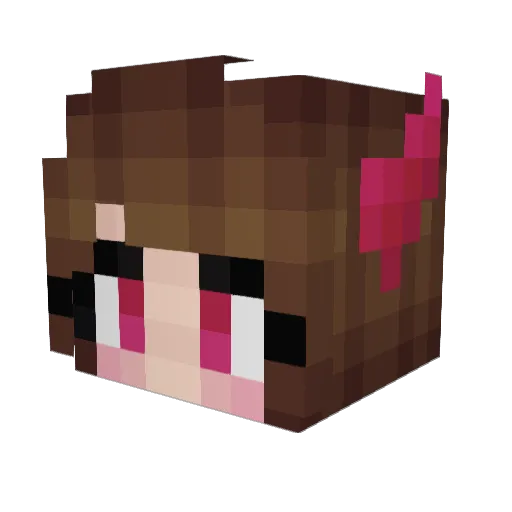 nataliefreake Minecraft avatar head, 3D render