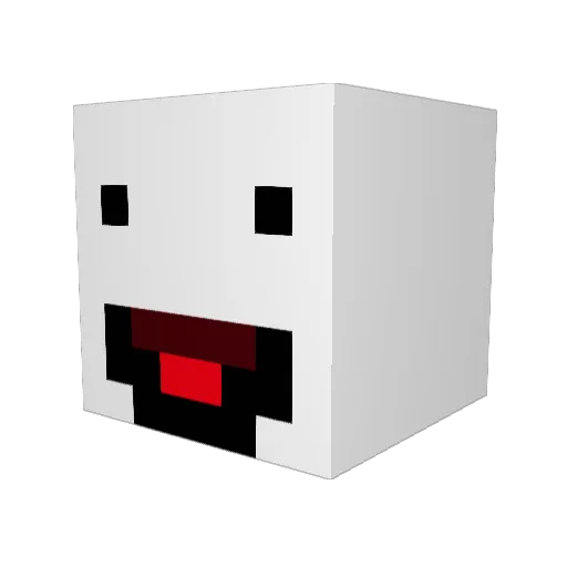 natalievitez Minecraft avatar head, 3D render