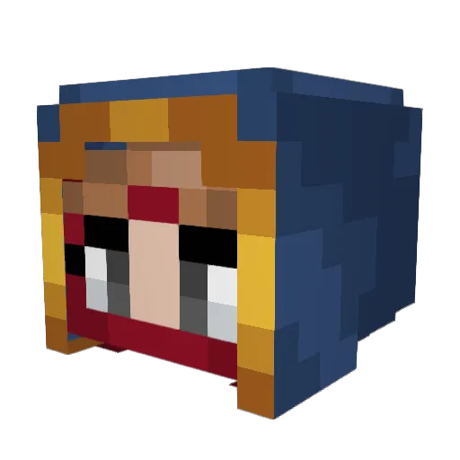 nataliiq_13 Minecraft avatar head, 3D render