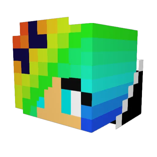 natalka022002 Minecraft avatar head, 3D render