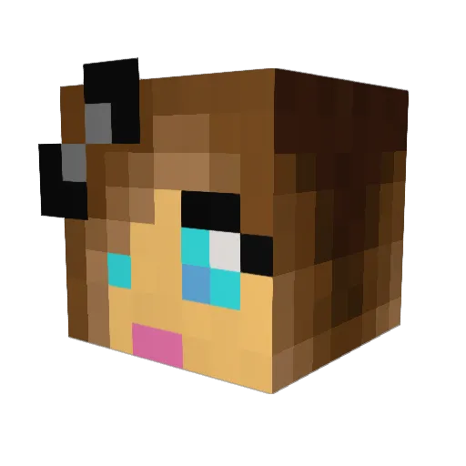 natanatak Minecraft avatar head, 3D render