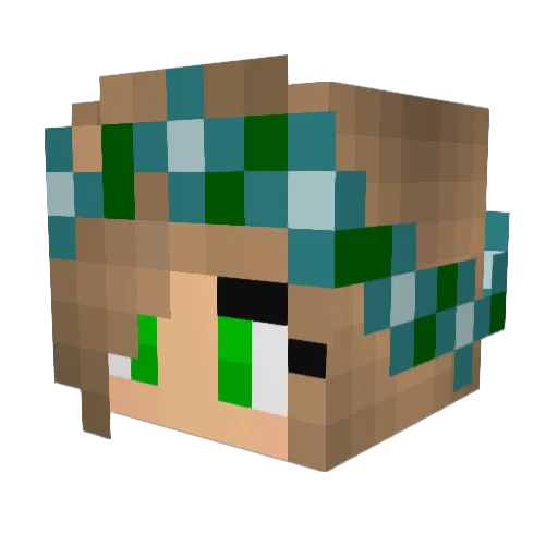 natascha147 Minecraft avatar head, 3D render