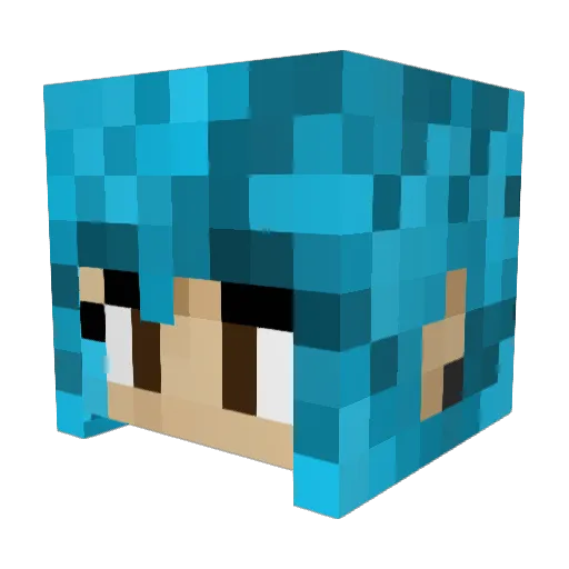 natashanovak Minecraft avatar head, 3D render