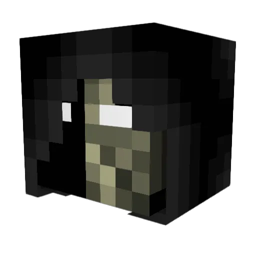 natasmare Minecraft avatar head, 3D render